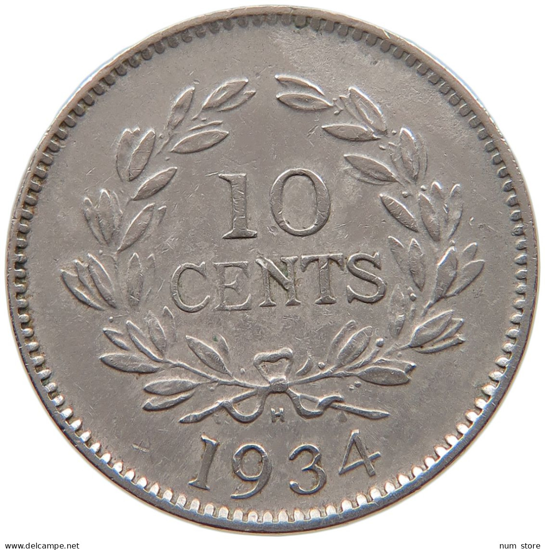 SARAWAK 10 CENTS 1934 H Charles V. Brooke 1917-1946 #t024 0245 - Colonies