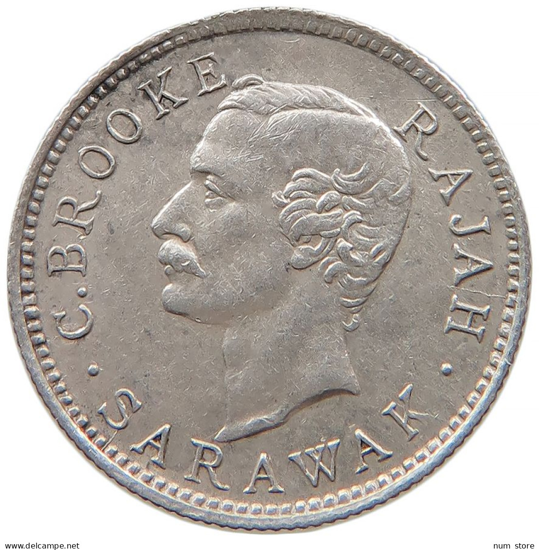 SARAWAK 5 CENTS 1913 H Charles V. Brooke 1917-1946 #t022 0439 - Colonias