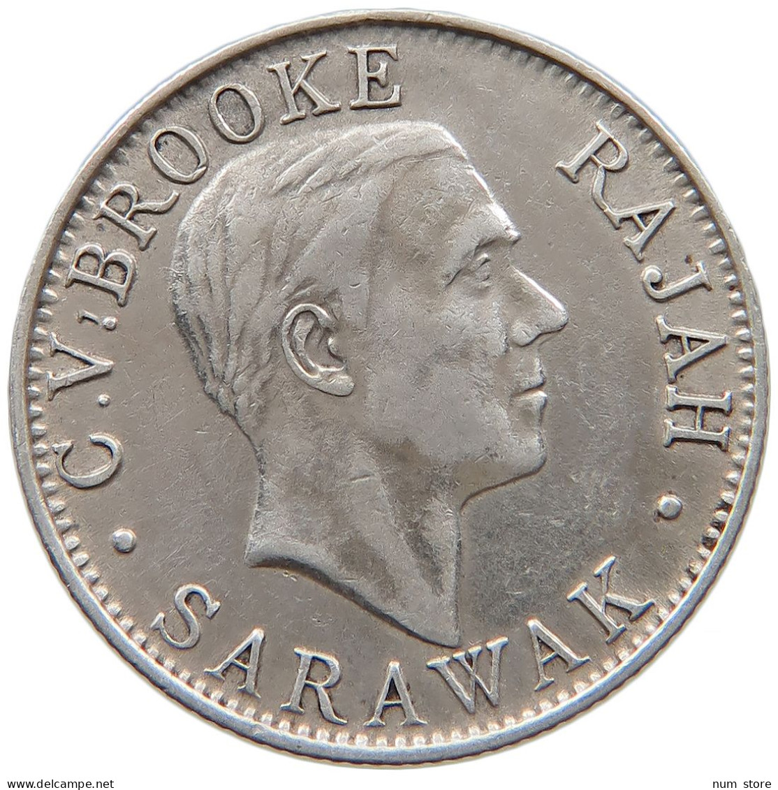 SARAWAK 20 CENTS 1927 Charles V. Brooke 1917-1946 #t022 0739 - Colonies