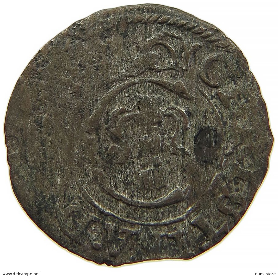 RIGA SOLIDUS SCHILLING 1653 Christina (1632-1654) #t027 0341 - Letland