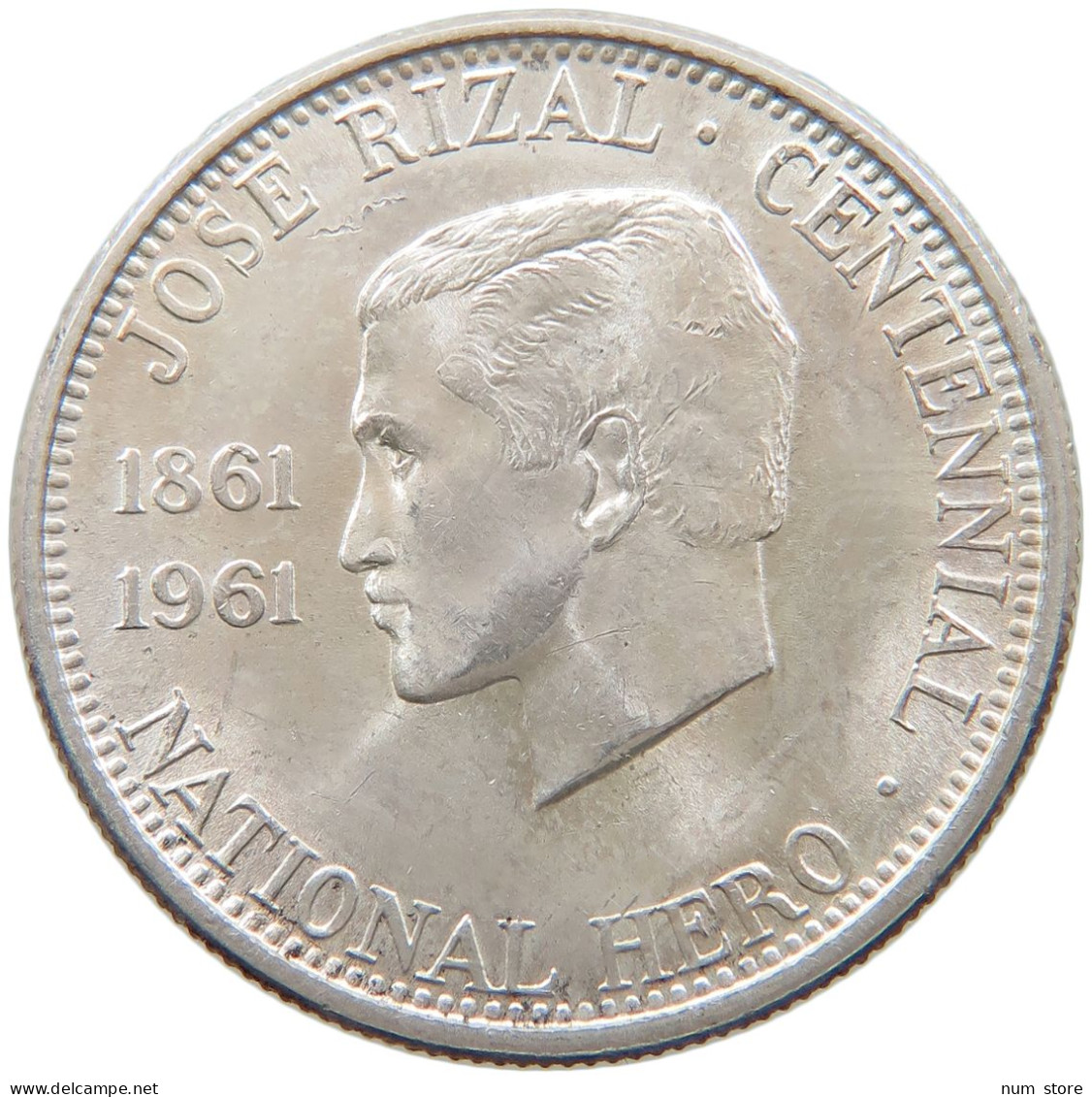 PHILIPPINES 1/2 PESO 1961  #t026 0095 - Philippinen