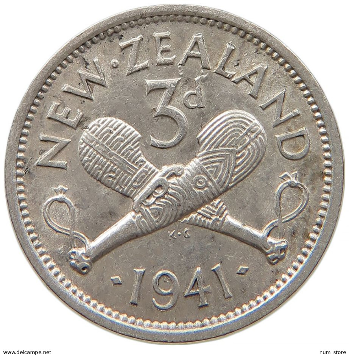 NEW ZEALAND 3 PENCE 1941 George VI. (1936-1952) #t023 0281 - Neuseeland