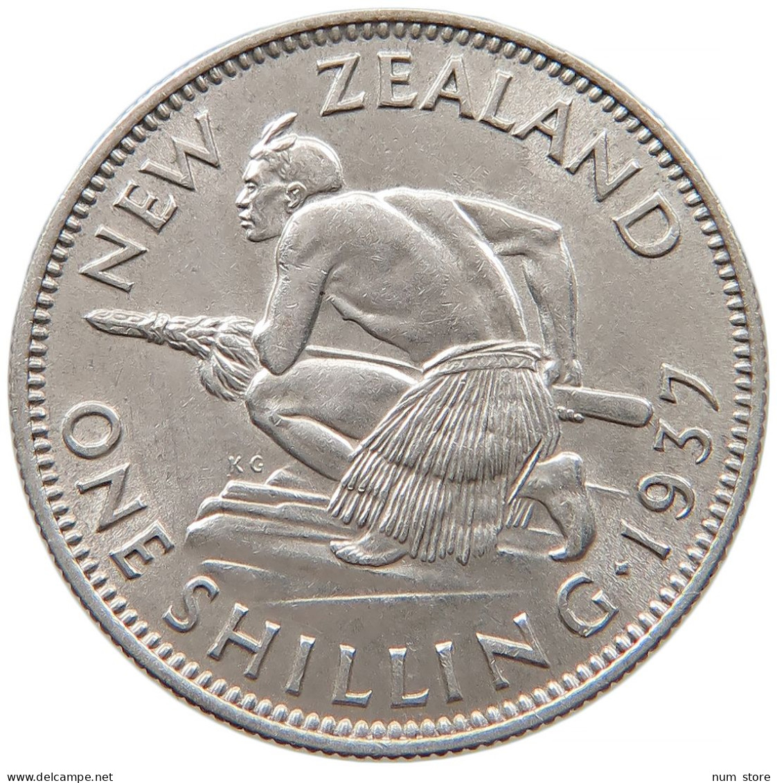 NEW ZEALAND SHILLING 1937 George VI. (1936-1952) #t022 0751 - Neuseeland