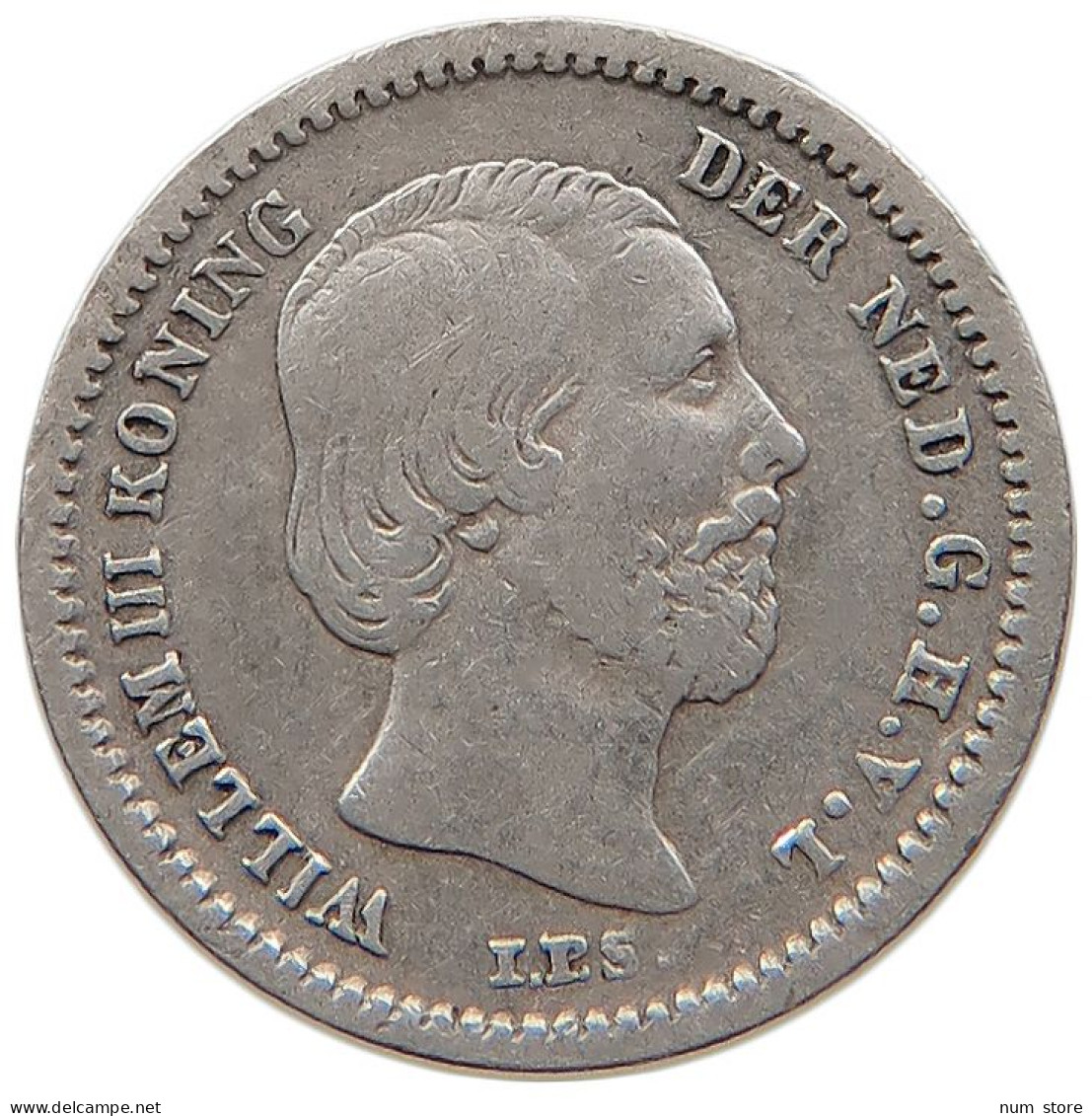 NETHERLANDS 5 CENTS 1850 Willem III. 1849-1890 #t024 0285 - 1849-1890 : Willem III