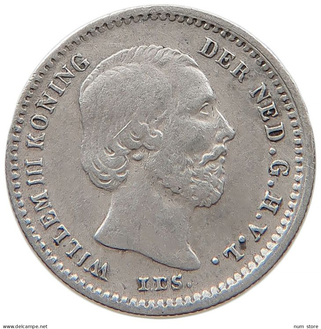 NETHERLANDS 5 CENTS 1863 Willem III. 1849-1890 #t022 0387 - 1849-1890 : Willem III