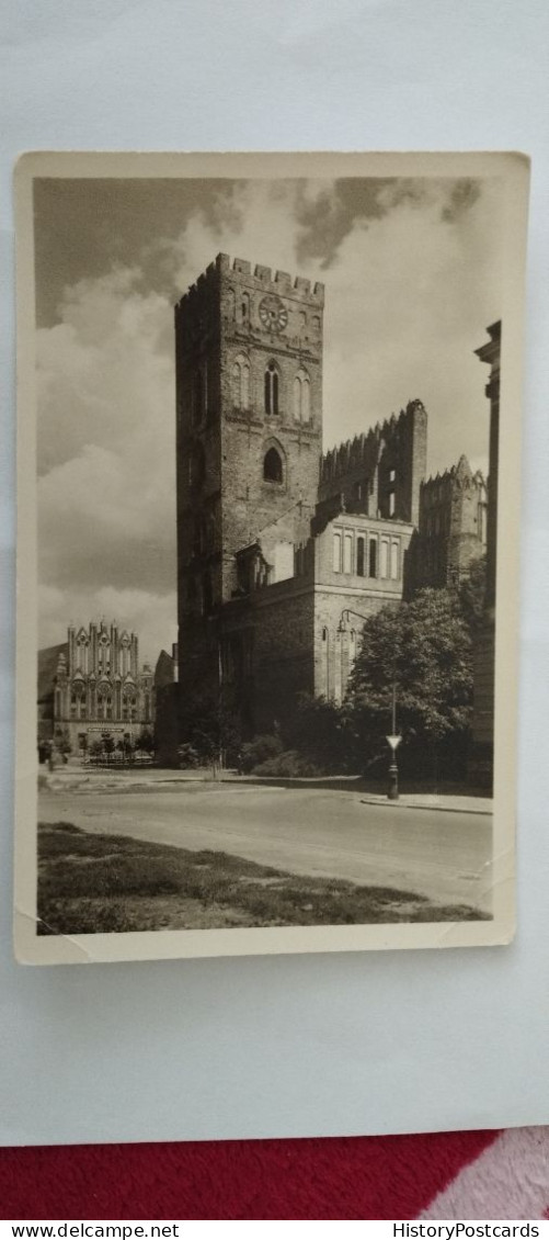 Frankfurt/Oder, Marienkirche Mit Rathaus, DDR, 1955 - Frankfurt A. D. Oder