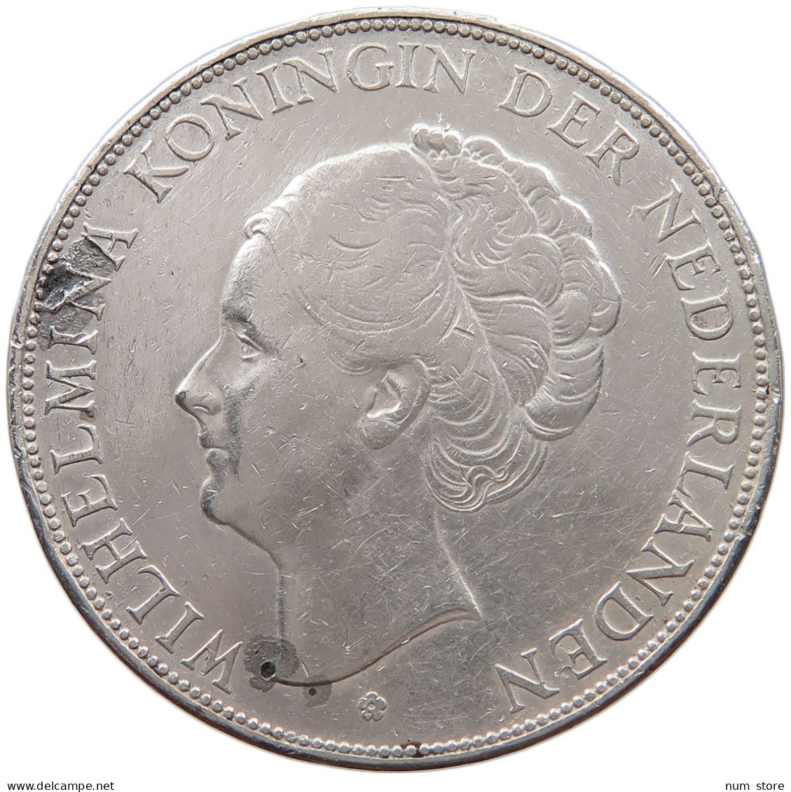 NETHERLANDS 2 1/2 GULDEN 1932 Wilhelmina 1890-1948 #t025 0009 - 2 1/2 Florín Holandés (Gulden)