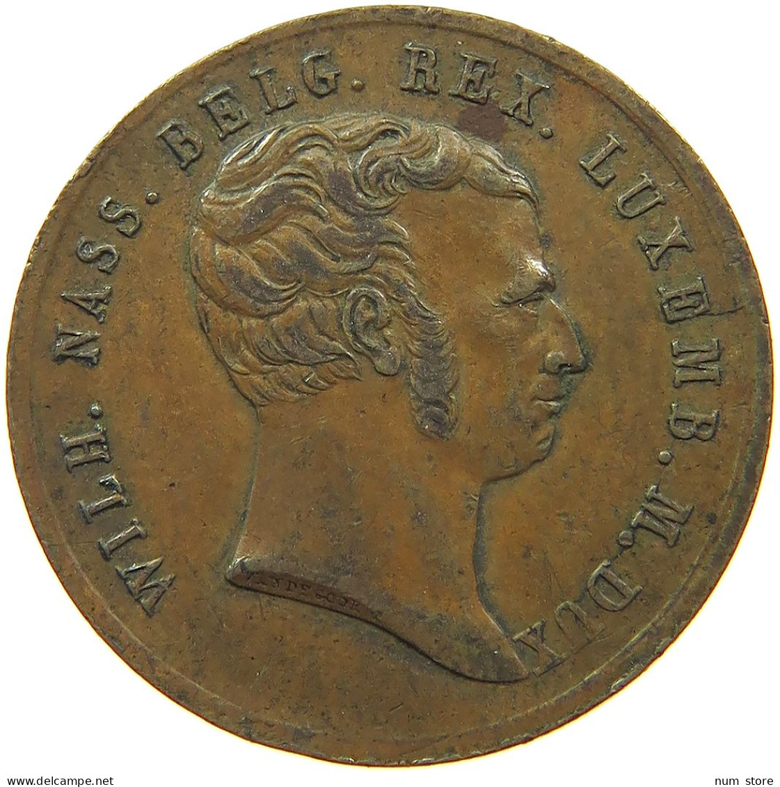 NETHERLANDS MEDAL 1815 Wilhelm Von Nassau Silver Coronation Medal #sm05 1045 - Non Classés