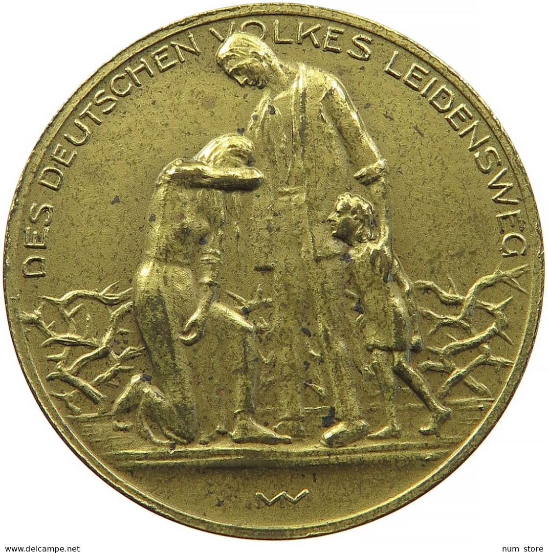 WEIMARER REPUBLIK MEDAILLE 1923 Des Deutschen Volkes Leidensweg #sm05 1131 - Otros & Sin Clasificación