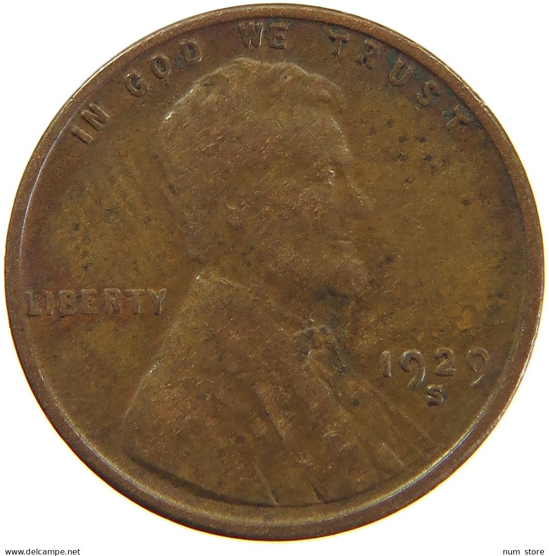 UNITED STATES OF AMERICA CENT 1929 S Lincoln Wheat #t024 0149 - 1909-1958: Lincoln, Wheat Ears Reverse