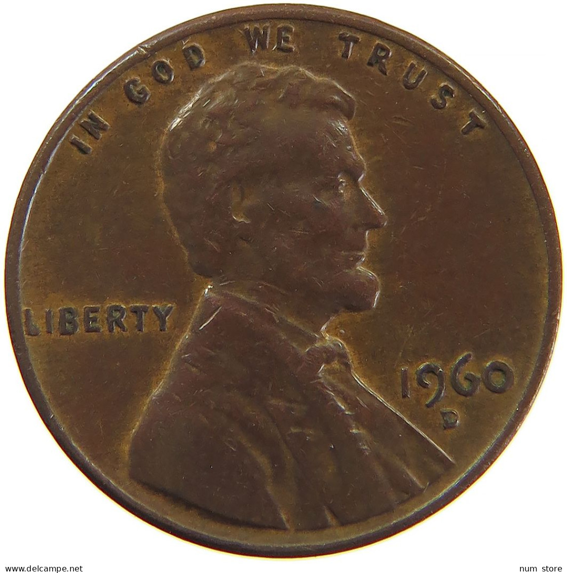 UNITED STATES OF AMERICA CENT 1960 D SMALL DATE LINCOLN MEMORIAL #t024 0151 - 1959-…: Lincoln, Memorial Reverse