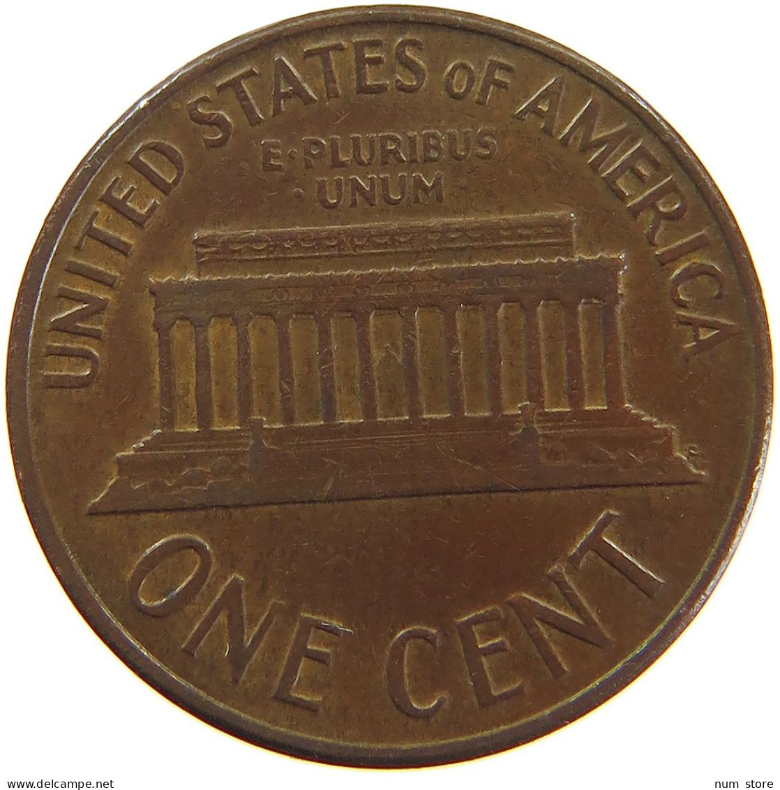 UNITED STATES OF AMERICA CENT 1960 D SMALL DATE LINCOLN MEMORIAL #t024 0151 - 1959-…: Lincoln, Memorial Reverse