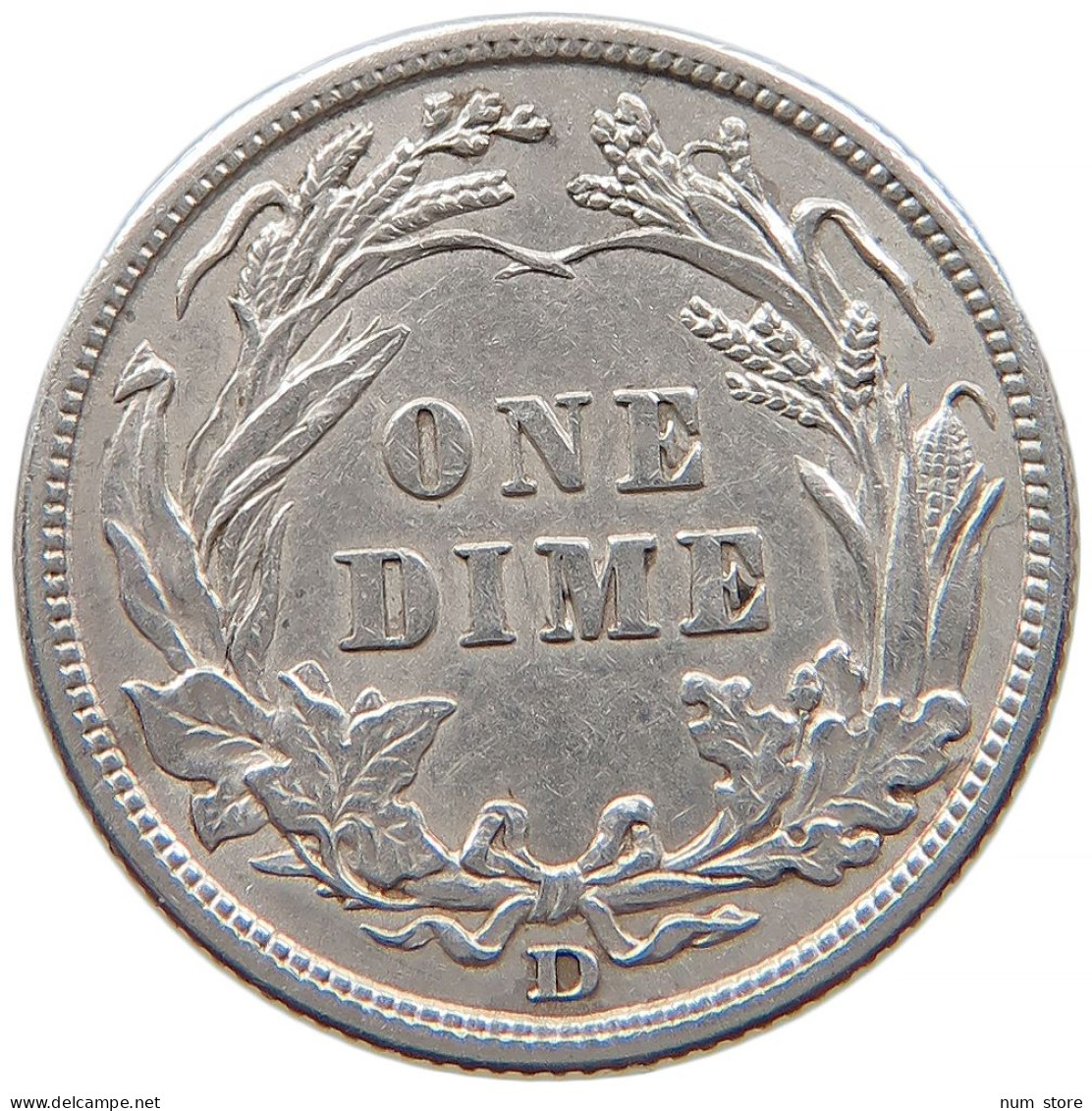 UNITED STATES OF AMERICA DIME 1908 D BARBER #t022 0501 - 1892-1916: Barber