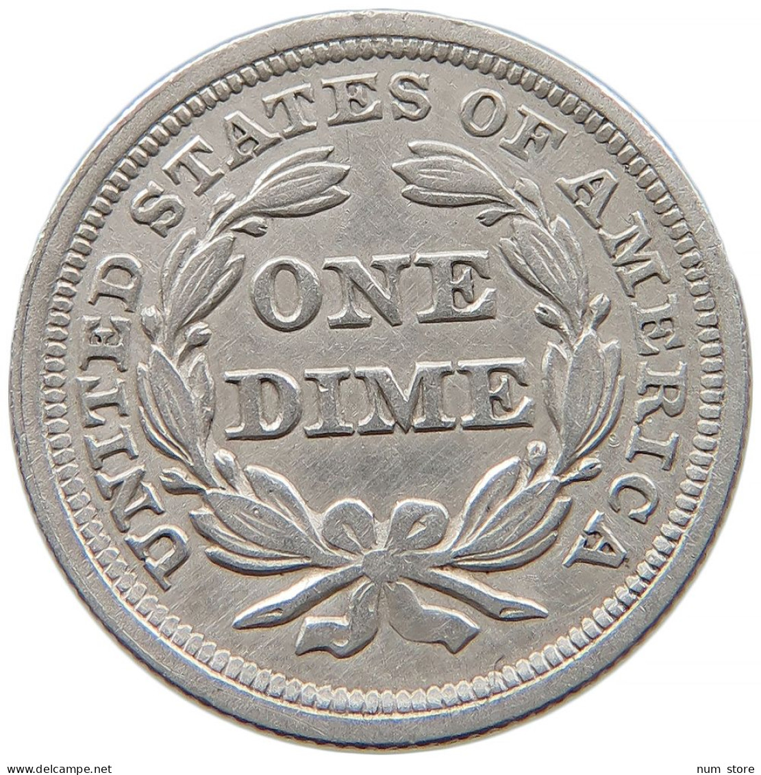 UNITED STATES OF AMERICA DIME 1856 SEATED LIBERTY #t022 0519 - 1837-1891: Seated Liberty (Libertà Seduta)