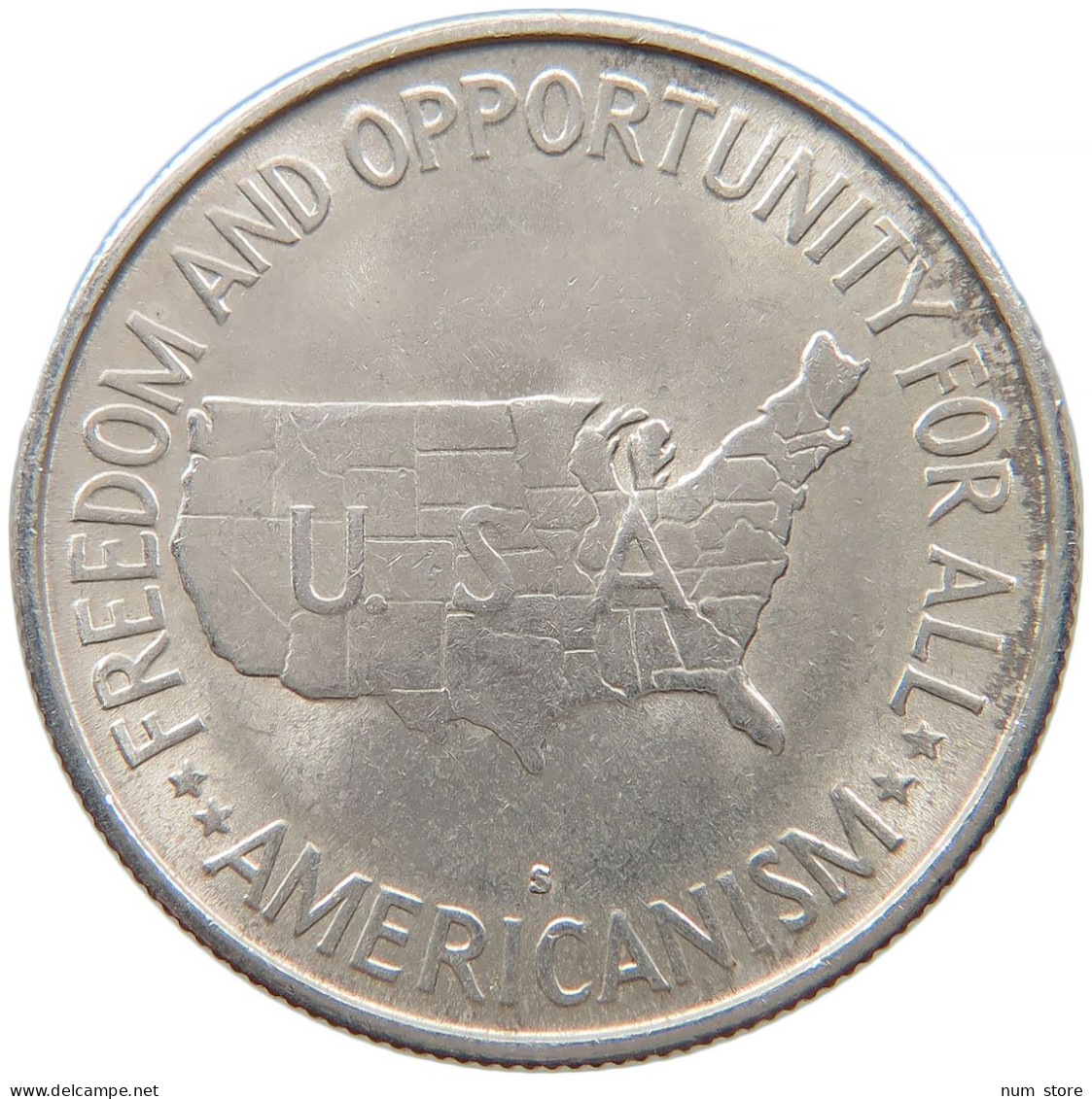 UNITED STATES OF AMERICA HALF 1/2 DOLLAR 1954 S CARVER #t025 0123 - Ohne Zuordnung