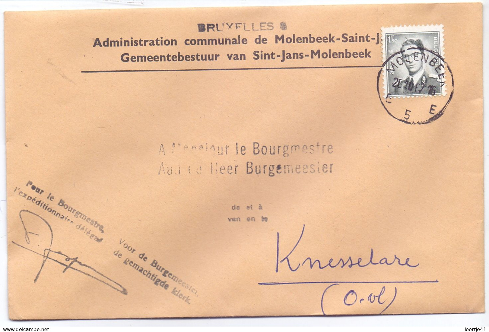 Omslag Enveloppe - Gemeentebestuur Sint Jans Molenbeek - Enveloppes