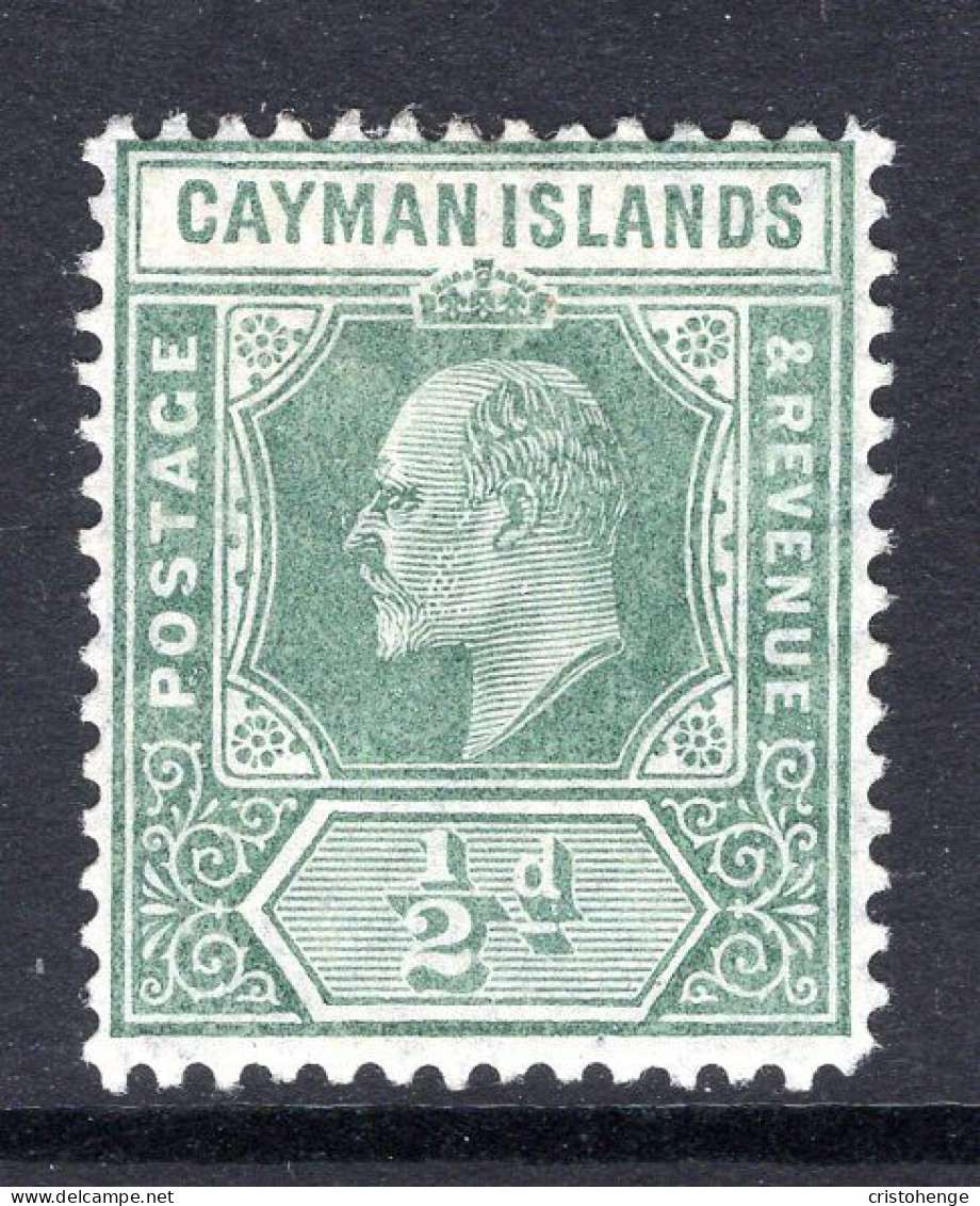 Cayman Islands 1907-09 KEVII - Wmk. Mult. Crown CA - ½d Green HM (SG 25) - Cayman Islands