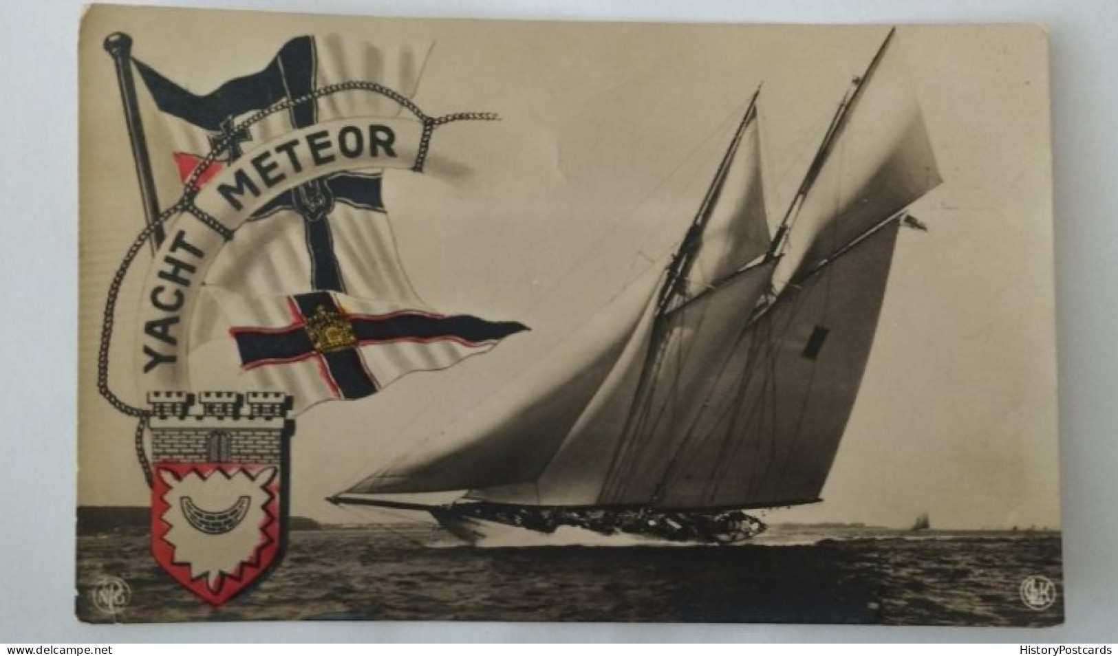 Yacht Meteor, Kaiserliche Rennjacht Wilhelm II., Kiel, 1914 - Kiel