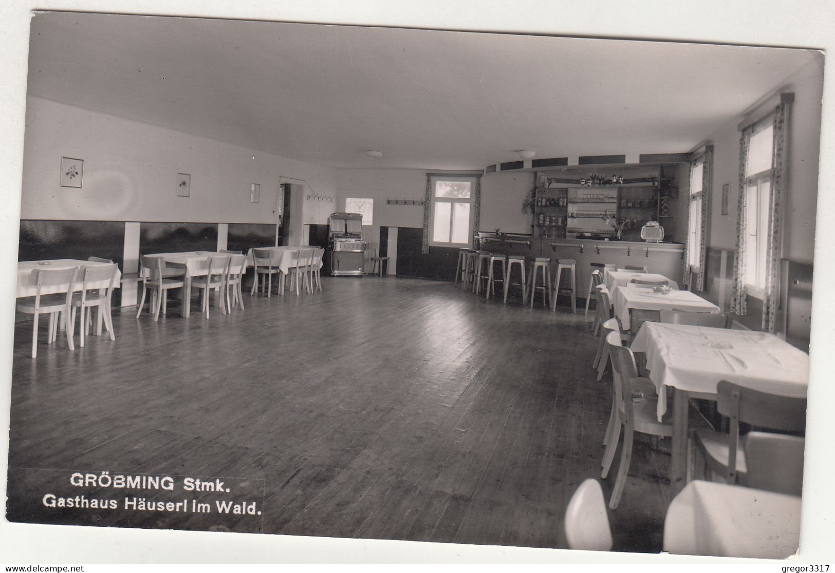 E1730) MITTERBERG Bei GRÖBMING - Gasthaus HÄUSERL Im WALD - Schöne Alte Innenansicht - Speisesaal - Tanzsaal 1959 - Gröbming