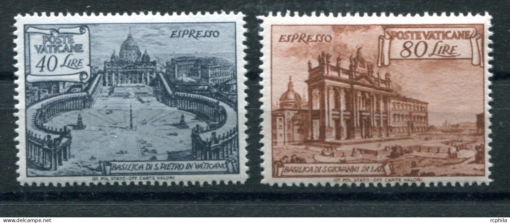 RC 26703 VATICAN COTE 45€  N° 11 / 12 TIMBRES EXPRÈS NEUFS * MH TB - Eilsendung (Eilpost)