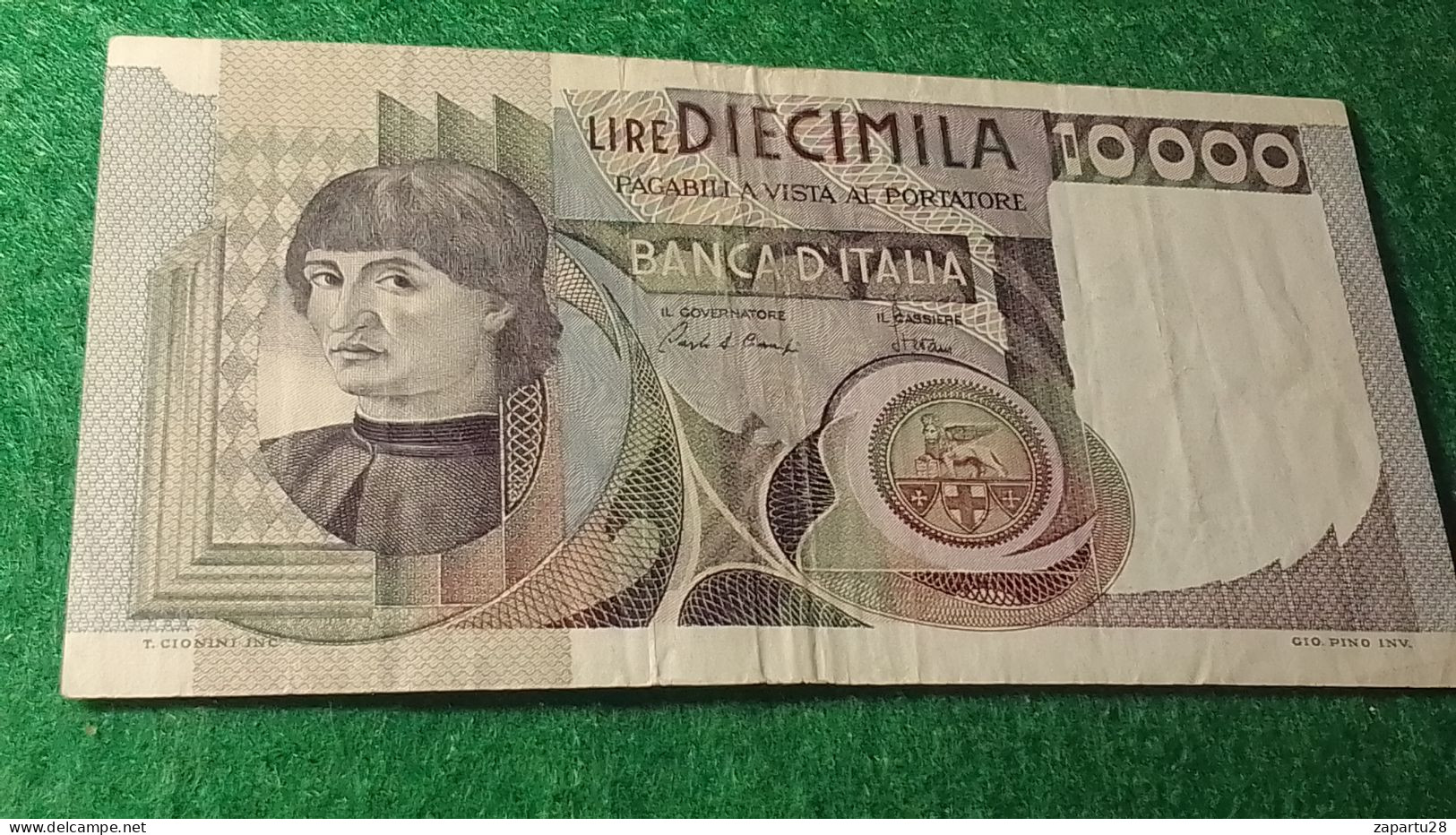 İTALYA-1980- 90 10 000 LİRE - 10.000 Lire