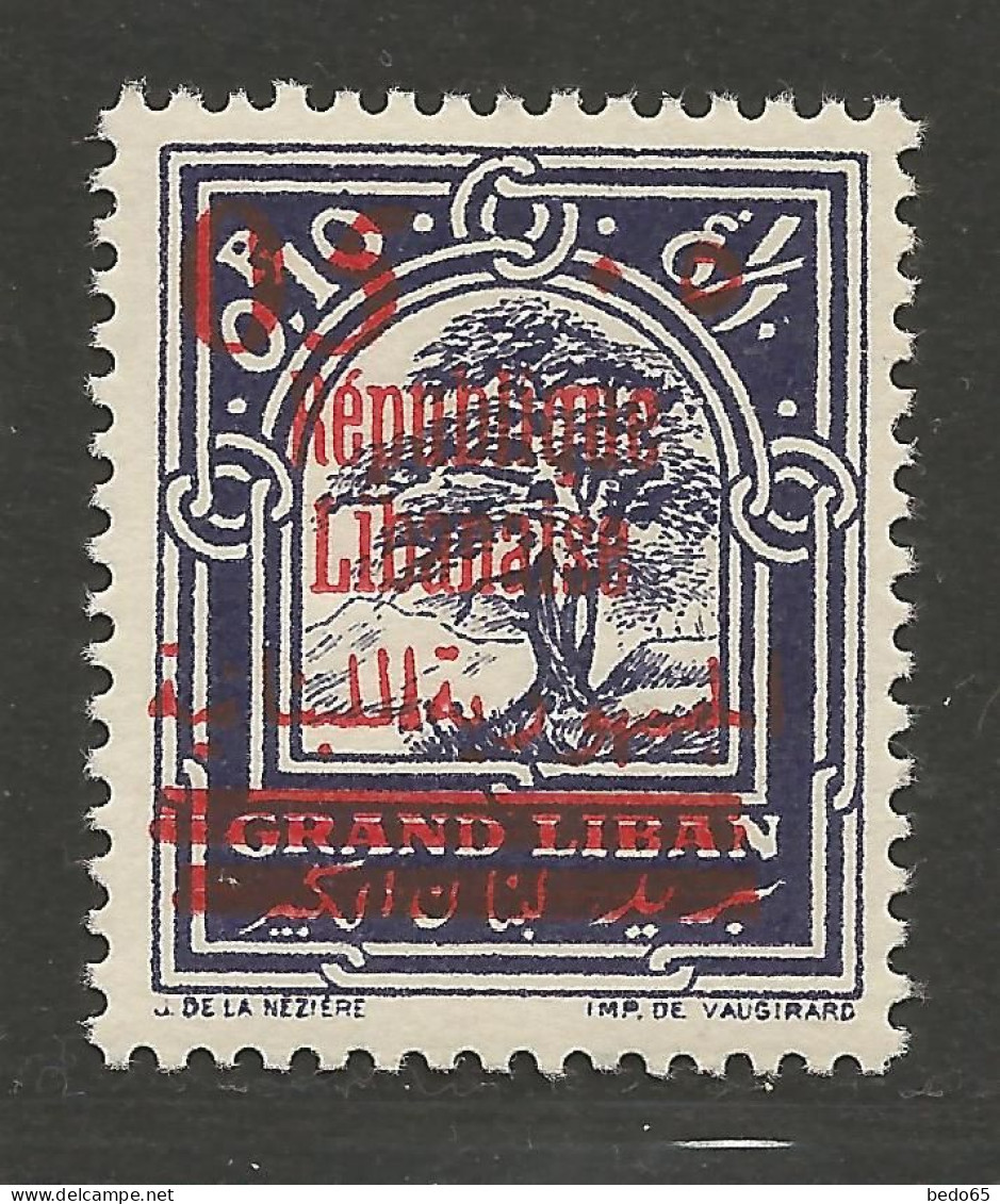 GRAND LIBAN N° 116 NEUF** LUXE SANS CHARNIERE / Hingeless / MNH - Neufs