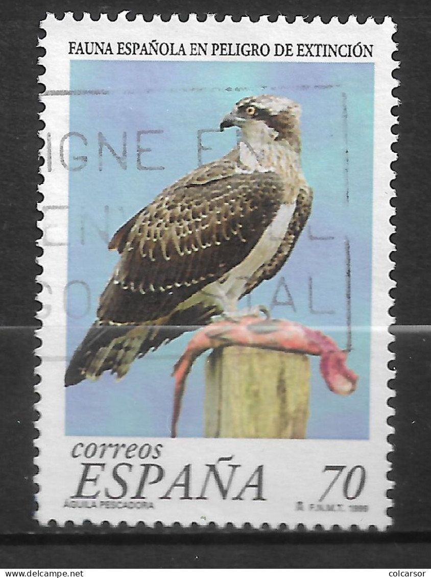 ESPAGNE N°   3185  " FAUNE  AIGLE " - Used Stamps