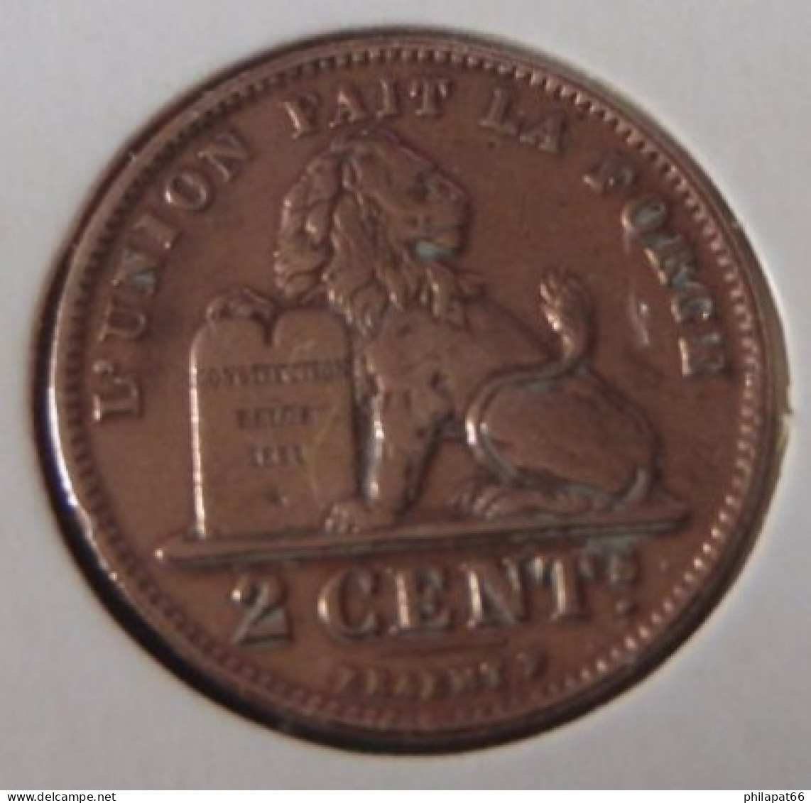 Albert I 2 Cent Belgische Leeuw 1912FR - 2 Cent
