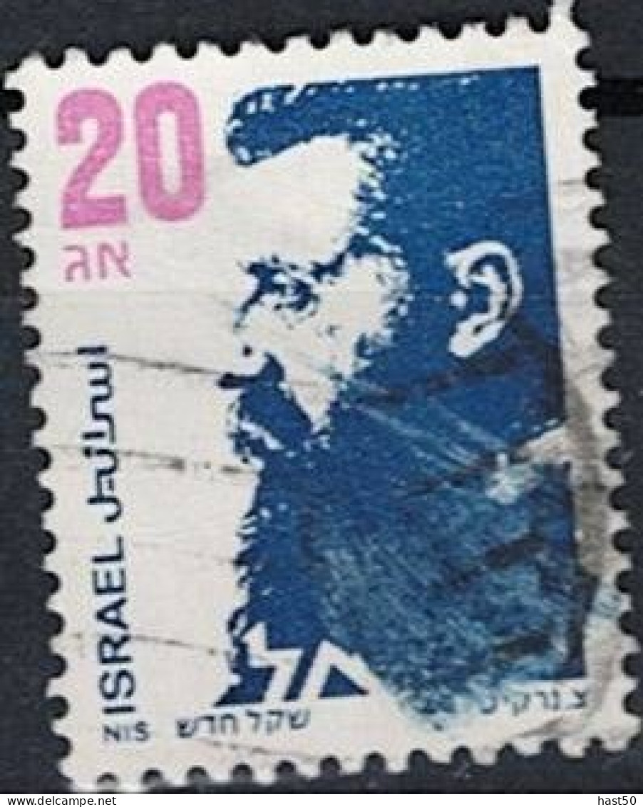 Israel -  Theodor Herzl (MiNr: 1021y) 1992 - Gest Used Obl - Gebruikt (zonder Tabs)