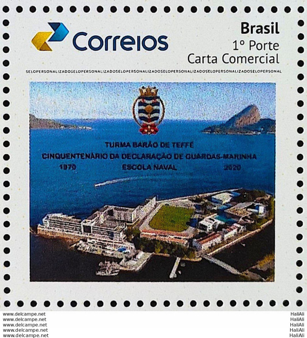 PB 187 Brazil Personalized Stamp Submarine Base Barao De Teffe Navy Military 2020 - Personalisiert