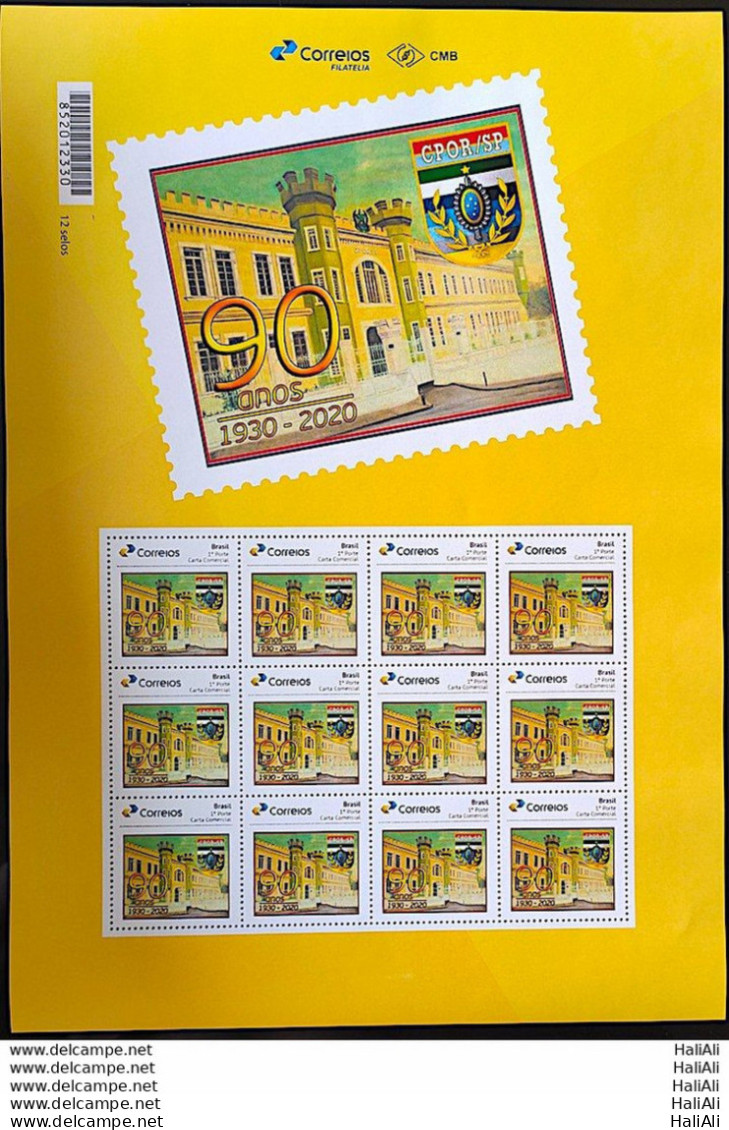 PB 184 Brazil Personalized Stamp CPOR SP Military 2020 Sheet G - Personnalisés