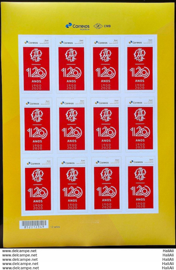 PB 179 Brazil Personalized Stamp Paulistano Athletic Club 2020 Sheet G - Personnalisés