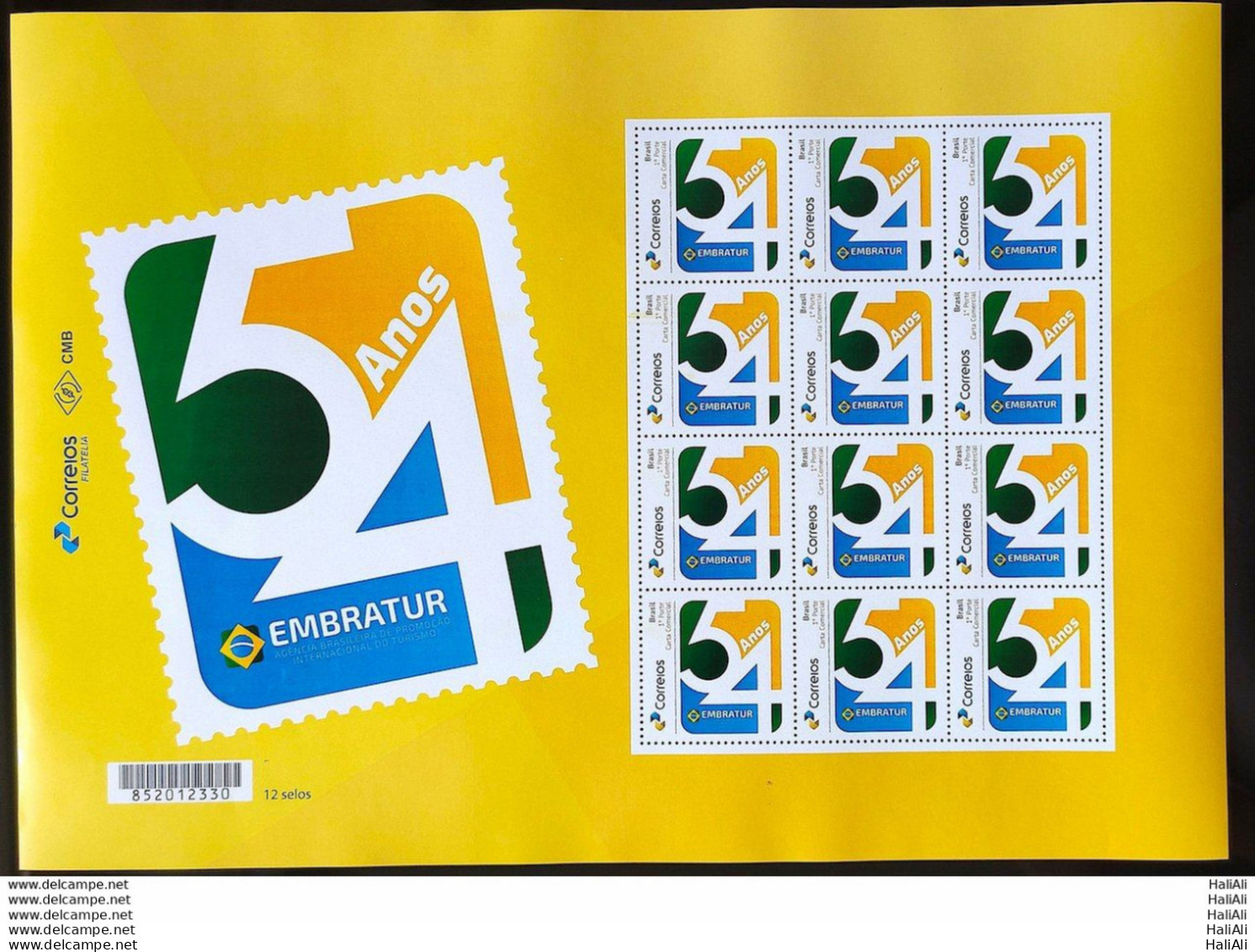 PB 181 Brazil Personalized Stamp Embratur Tourism 2020 Sheet G - Personalisiert