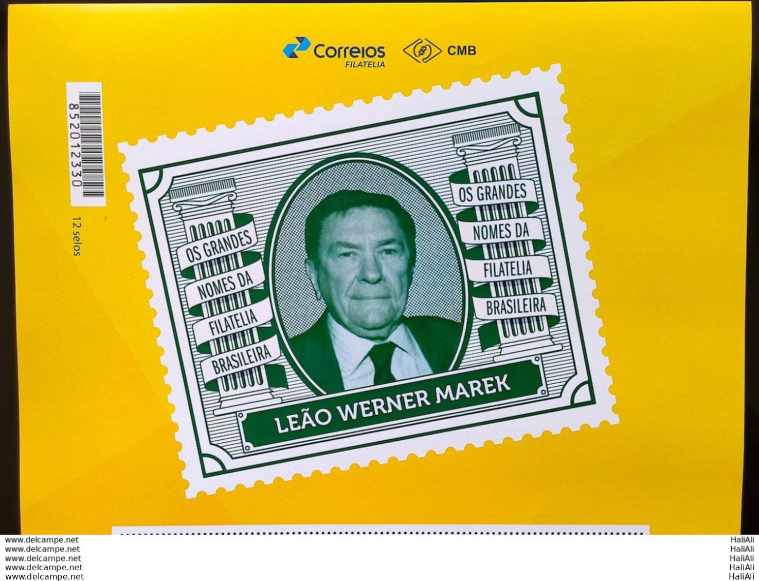 PB 176 Brazil Personalized Stamp Great Names Of Brazilian Philately Leao Werner Marek 2020 Vignette G - Personalisiert