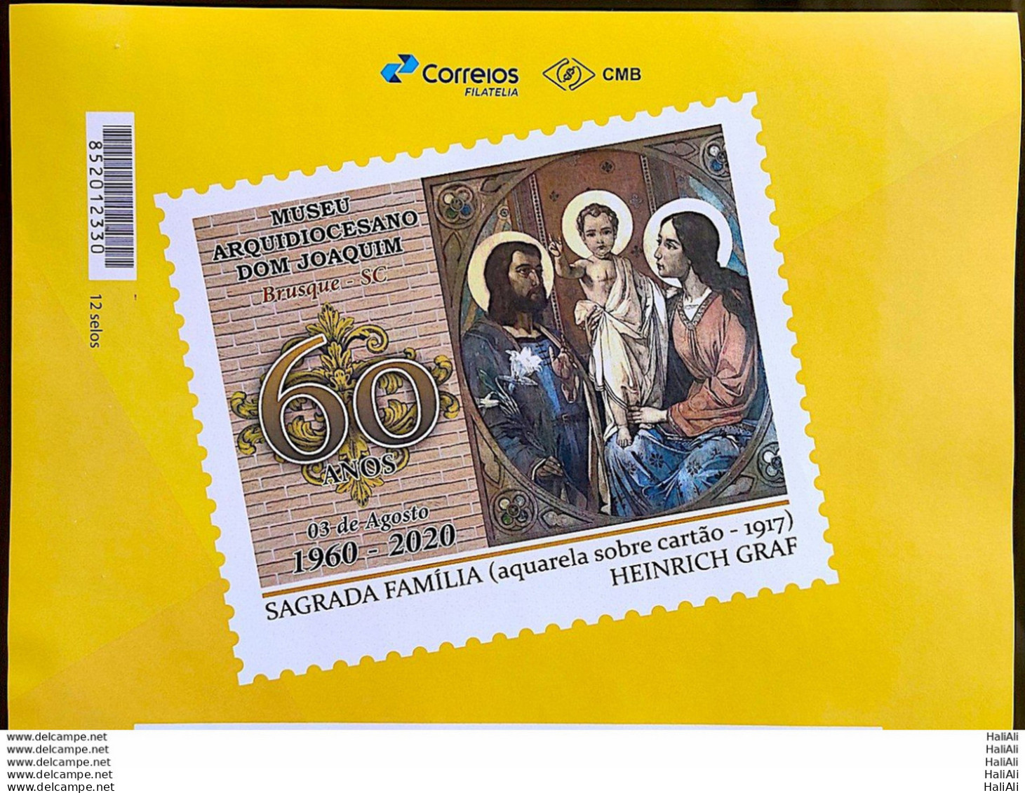 PB 170 Brazil Personalized Stamp Archdiocesan Museum São Joaquim Religion 2020 Vignette G - Personnalisés