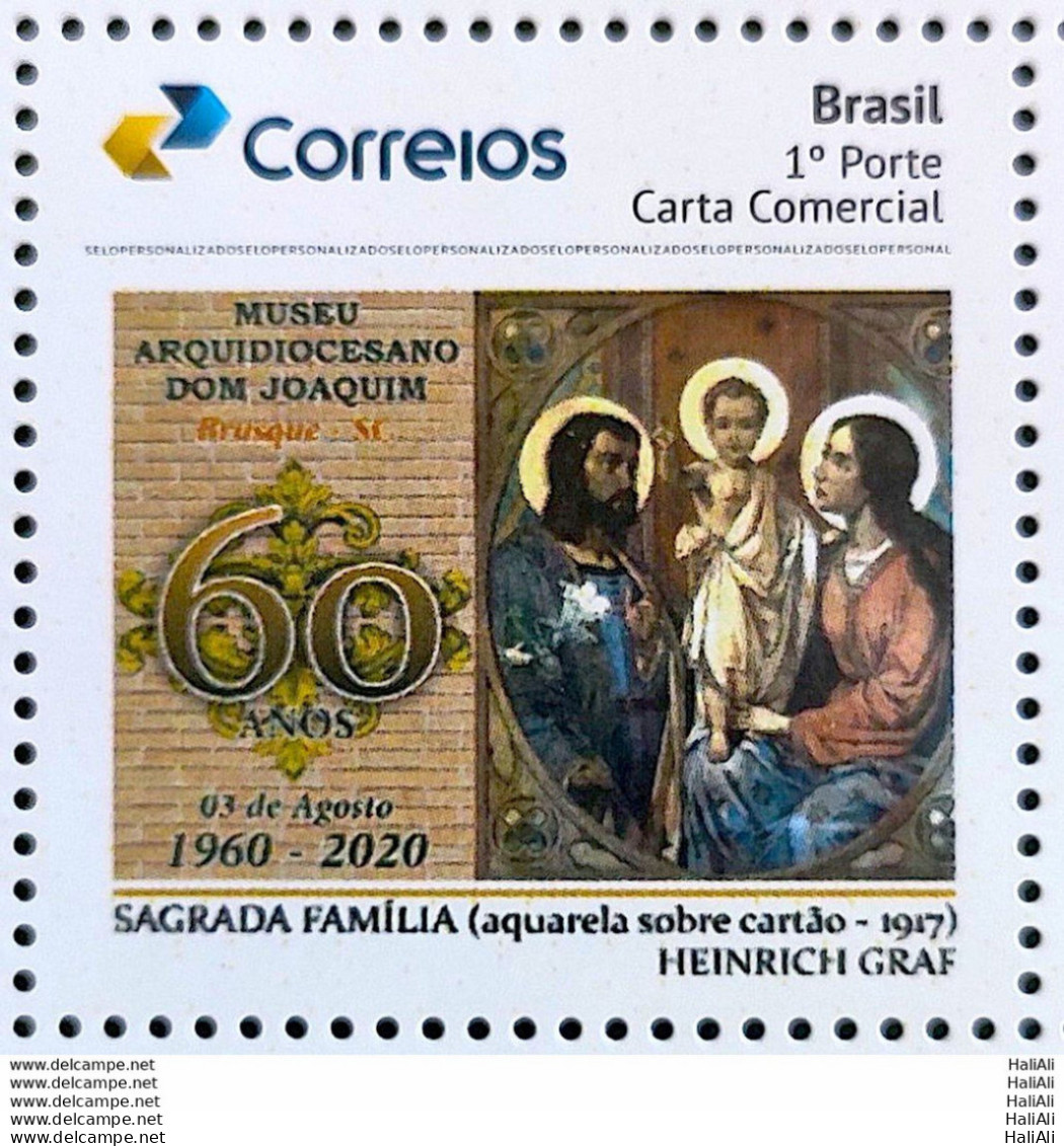 PB 170 Brazil Personalized Stamp Archdiocesan Museum São Joaquim Religion 2020 - Personnalisés