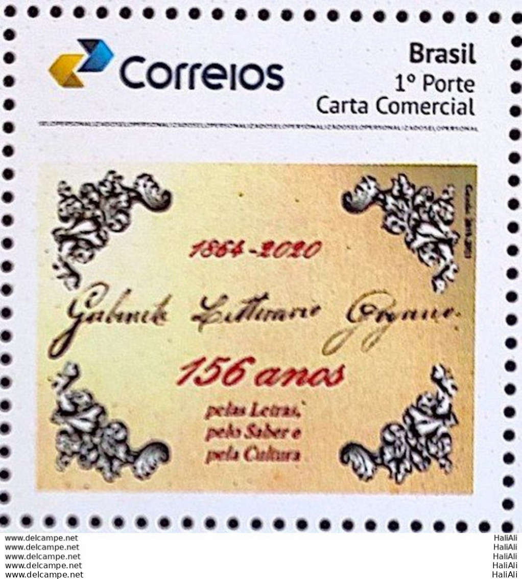 PB 165 Brazil Personalized Stamp Goyano Literary Office 2020 - Personalisiert