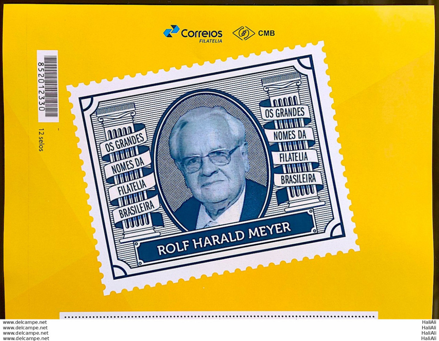 PB 164 Brazil Personalized Stamp Great Names Of Brazilian Philately Rolf Harald Meyer 2020 Vignette G - Personalized Stamps