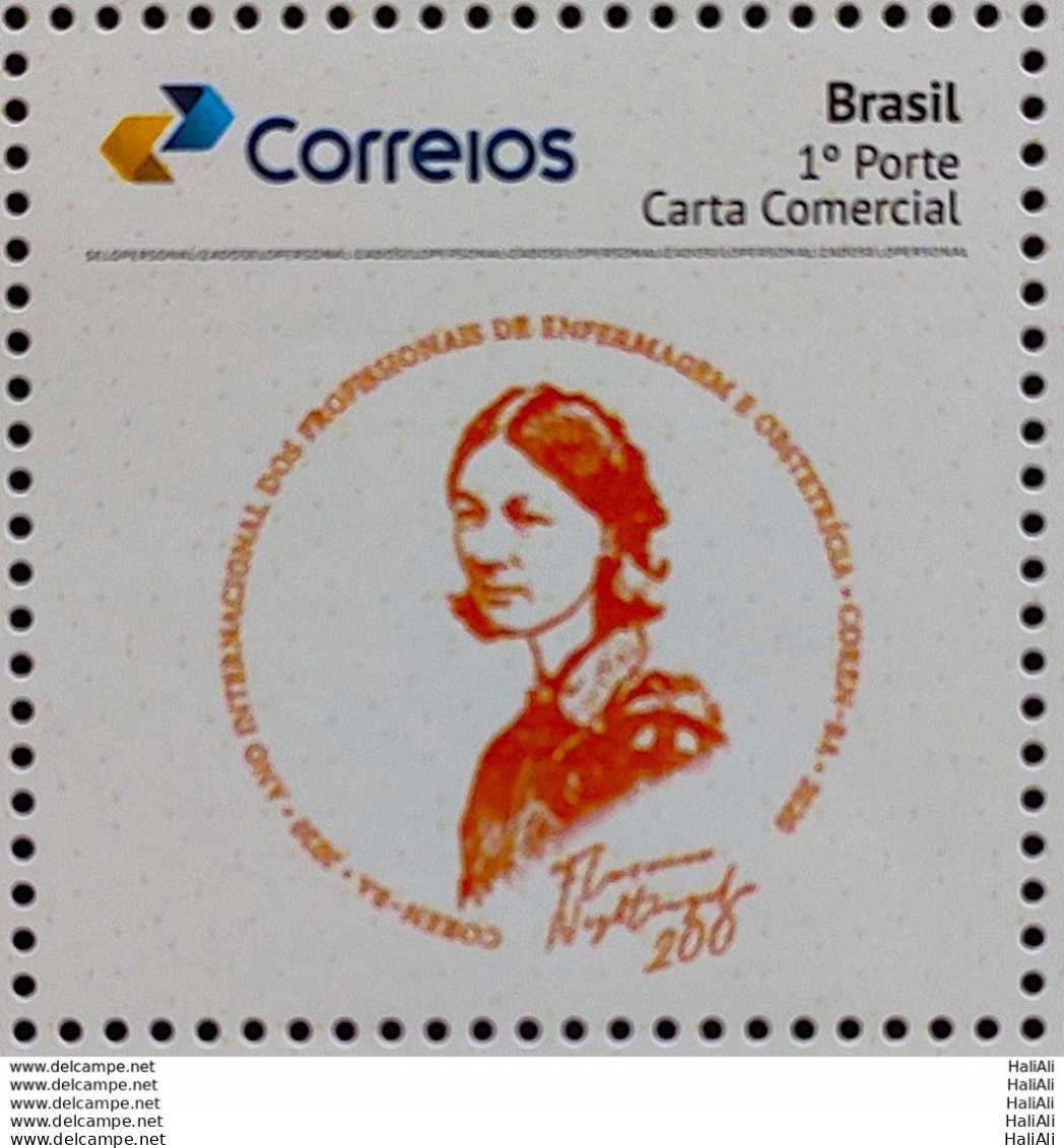 PB 159 Brazil Personalized Stamp Nurse Florence Nightingale Nursing Health COREN Bahia 2020 - Personalisiert