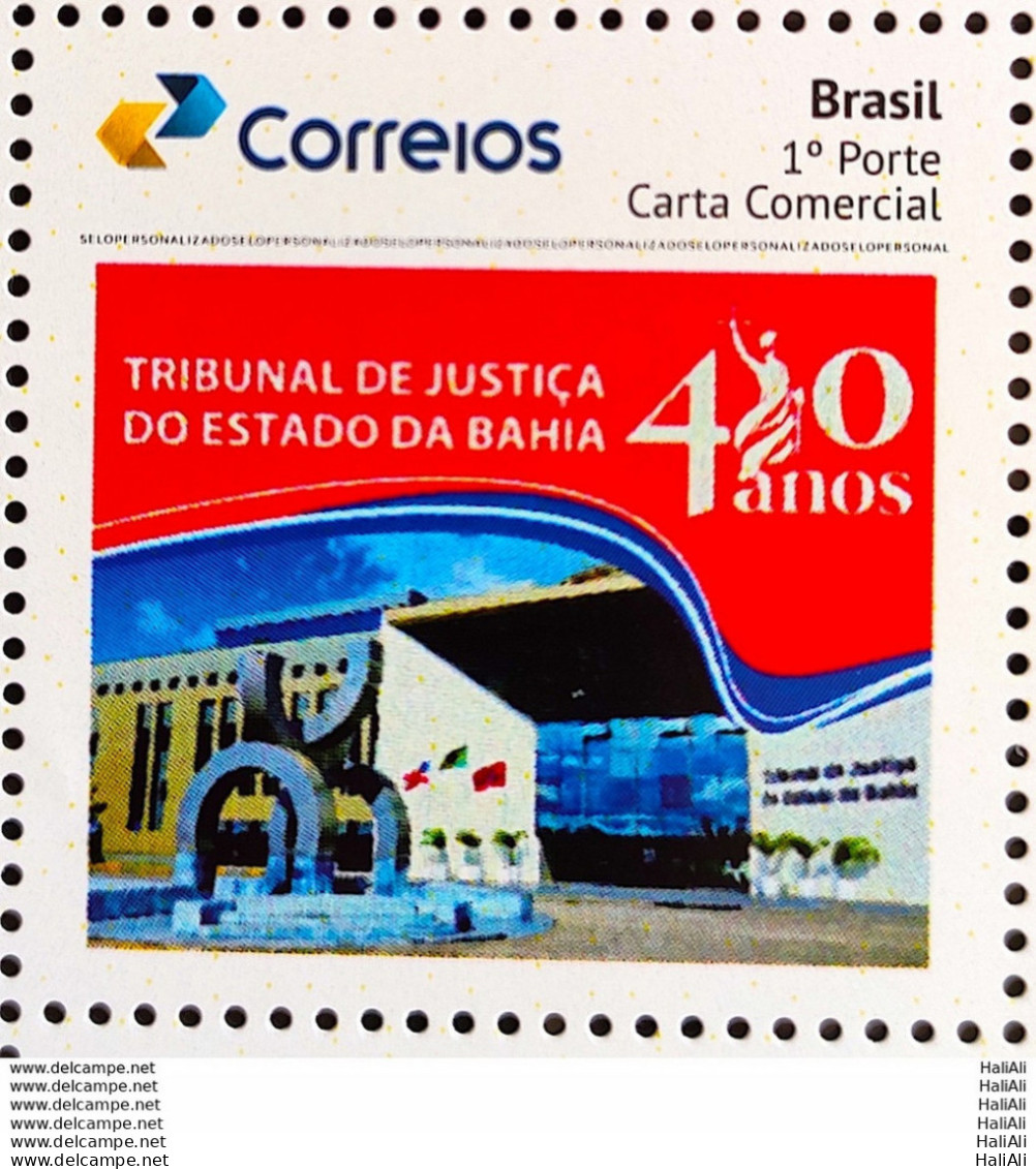 PB 150 Brazil Personalized Stamp Court Justice Of Bahia Law 2020 - Personalisiert