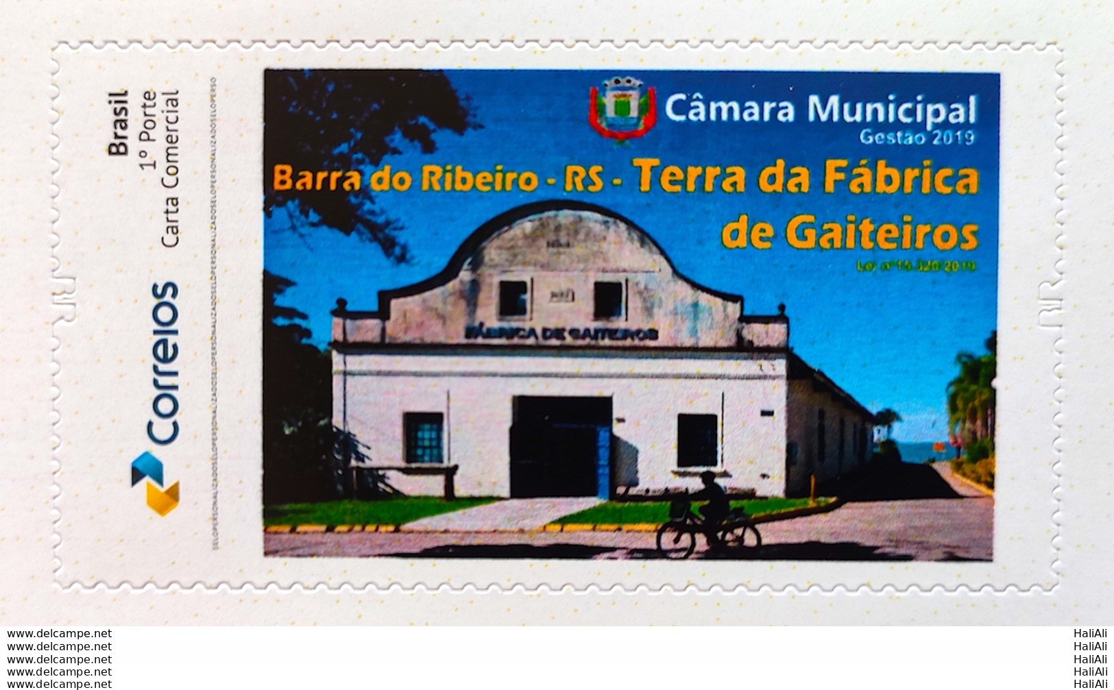 PB 151 Brazil Personalized Stamp Barra Do Ribeiro RS Music Harmonica 2020 - Personnalisés