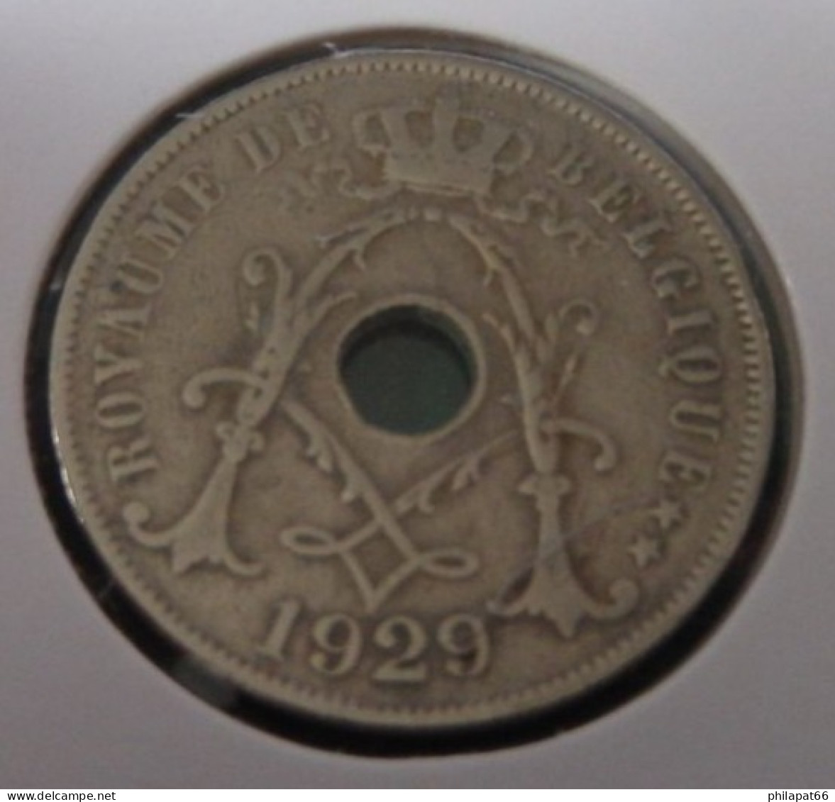 Albert I 25 Cent Monogram 1929FR - 25 Centimes