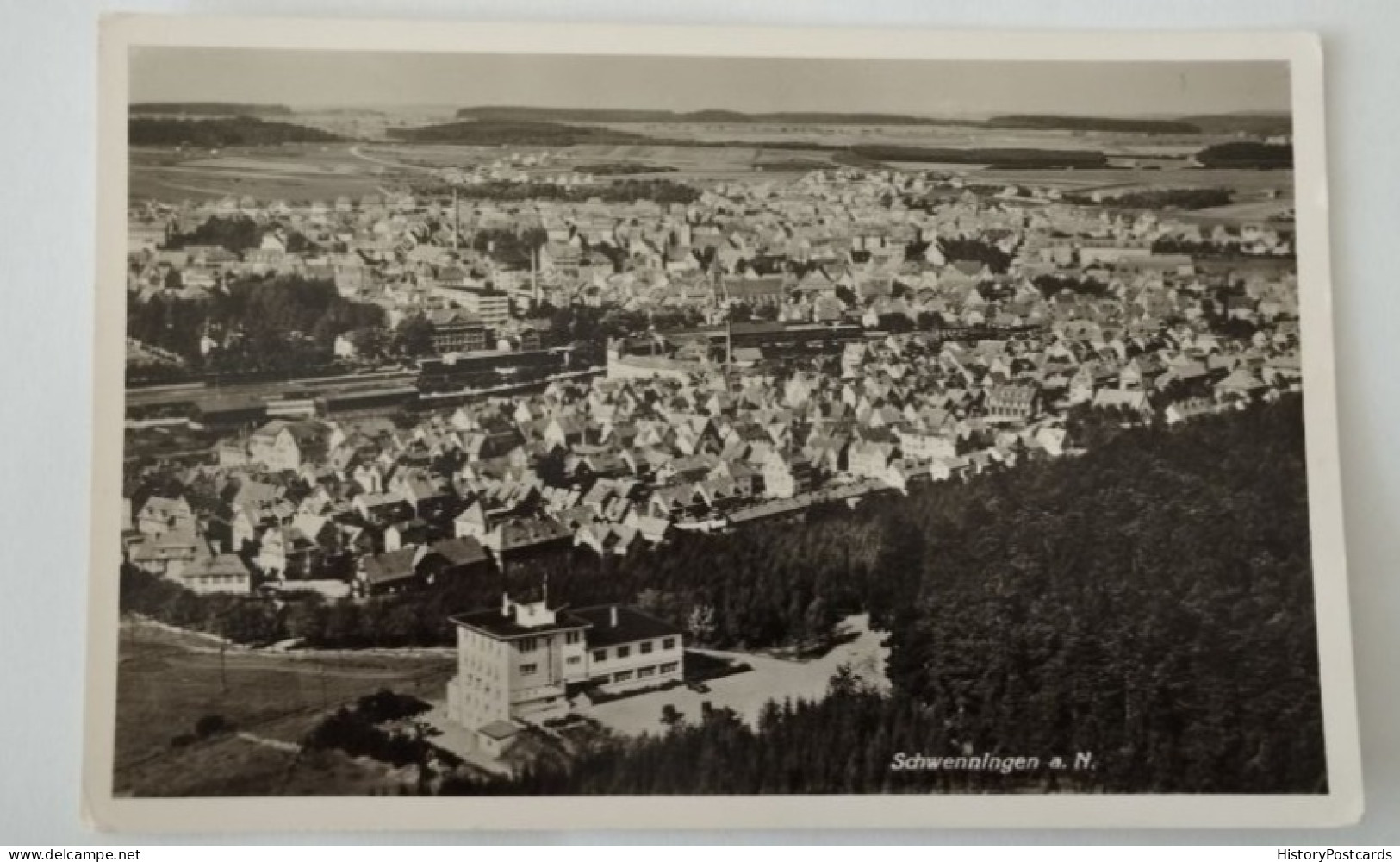 Schwenningen A. N., Fliegeraufnahme, Villingen, 1939 - Villingen - Schwenningen