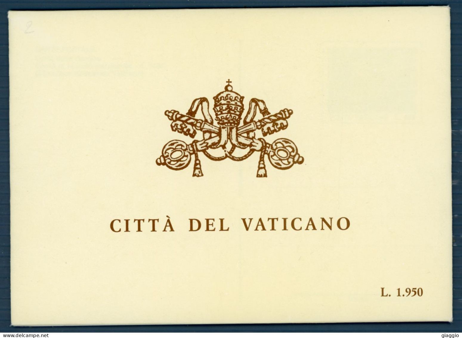 °°° Francobolli - N. 1872 - Vaticano Cartoline Postali Manoscritti °°° - Postwaardestukken