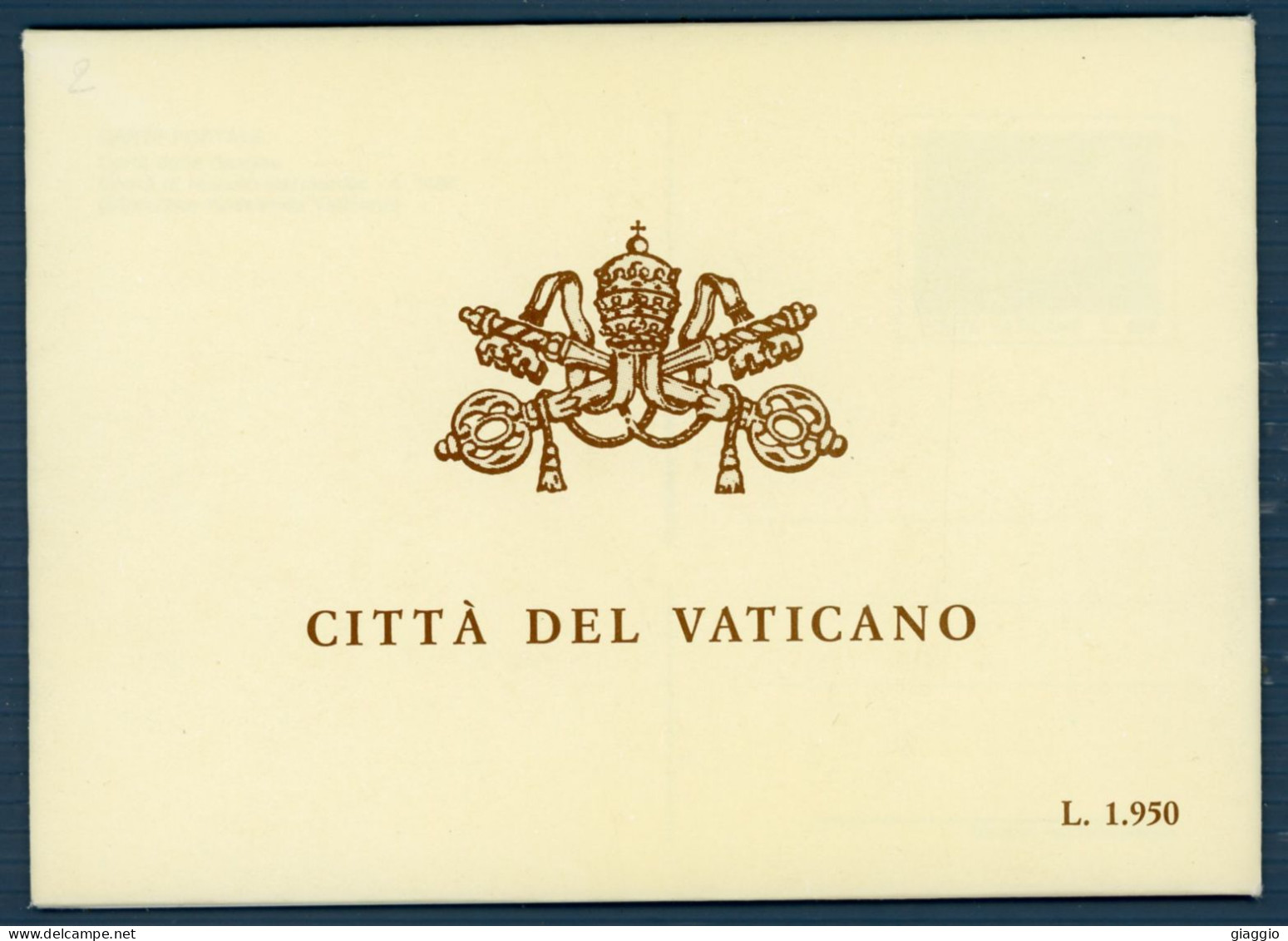 °°° Francobolli - N. 1872 - Vaticano Cartoline Postali Manoscritti °°° - Postal Stationeries