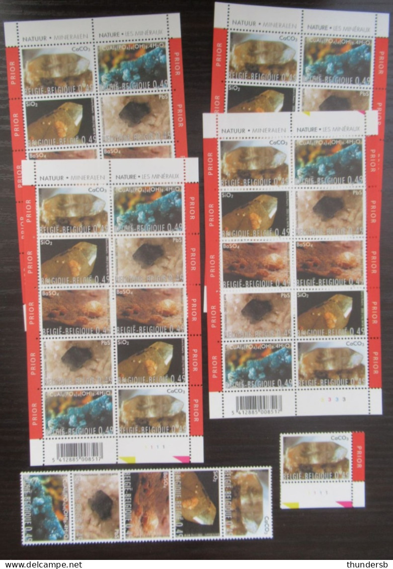 3174/78 'Mineralen' - Postfris ** - Face Value: 26,09 Euro - Unused Stamps