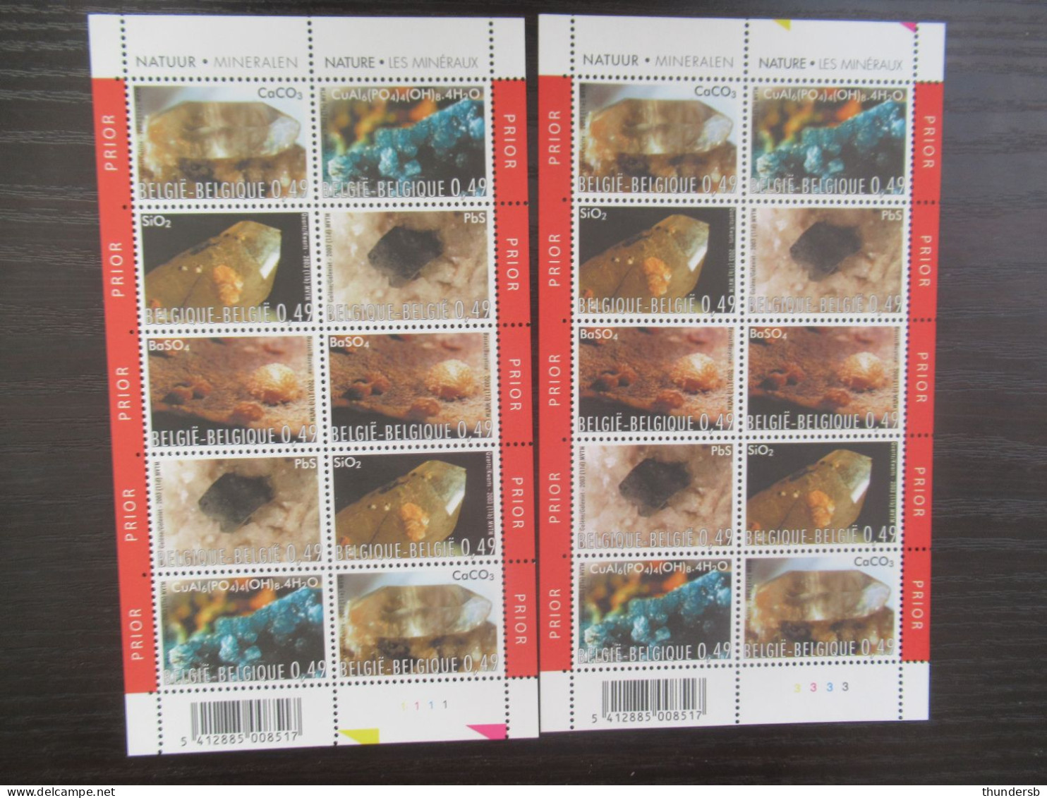 3174/78 'Mineralen' - Postfris ** - Face Value: 26,09 Euro - Neufs