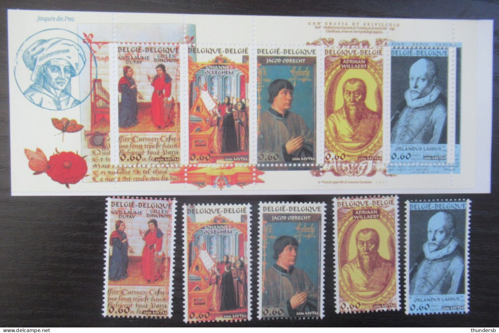 3471/75 En B59 'Polyfonisten' - Postfris ** - Face Value: 6 Euro - Unused Stamps