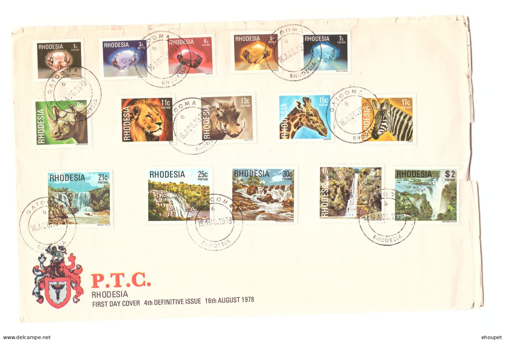 FDC 16 AOUT 1978  4TH DEFINITIVE ISSUE - Rhodesien (1964-1980)