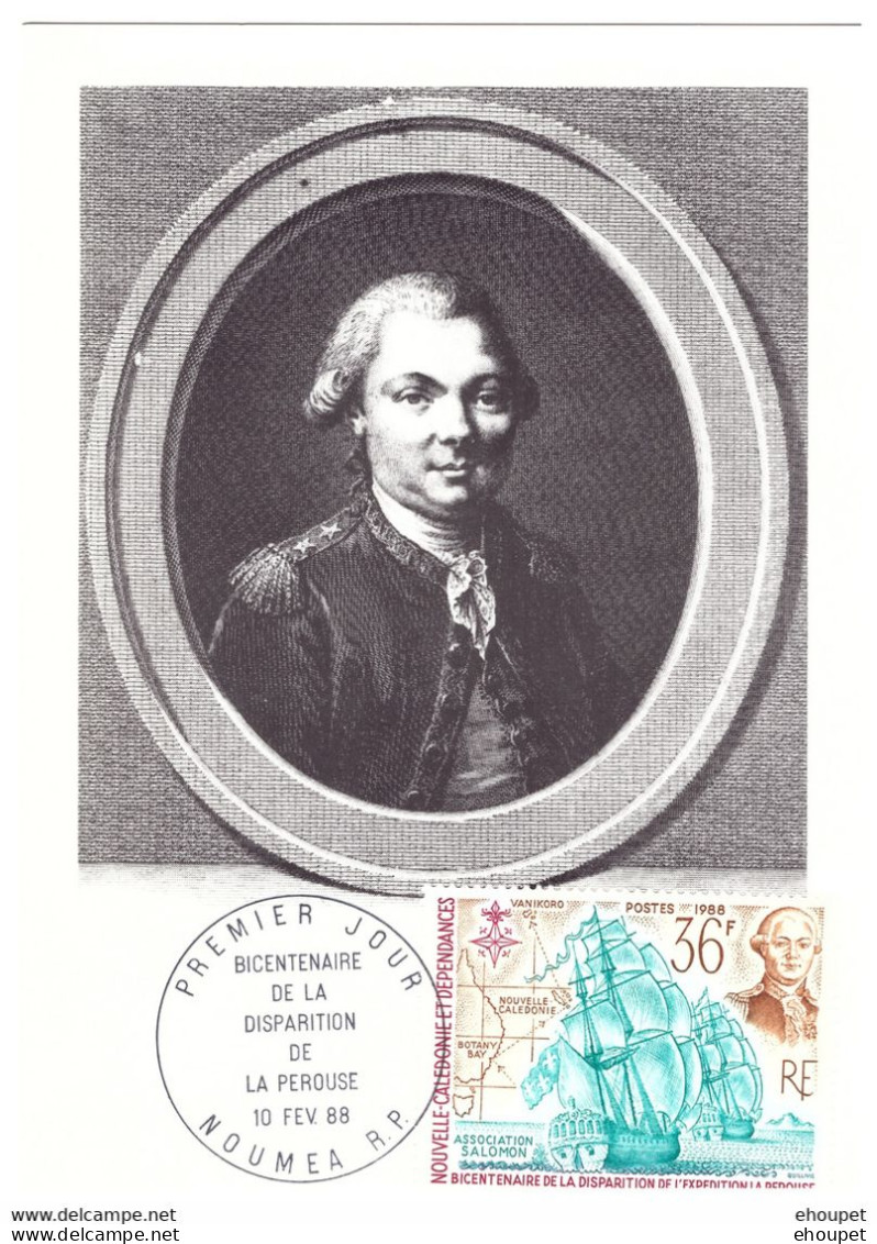 10 FEVRIER 1988. BICENTENAIRE DE LA DISPARITION DE LA PEROUSE - Cartas & Documentos